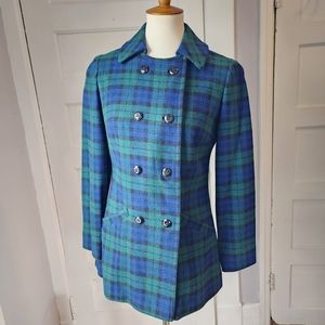 Vintage Pendleton Plaid Coat, Size 8